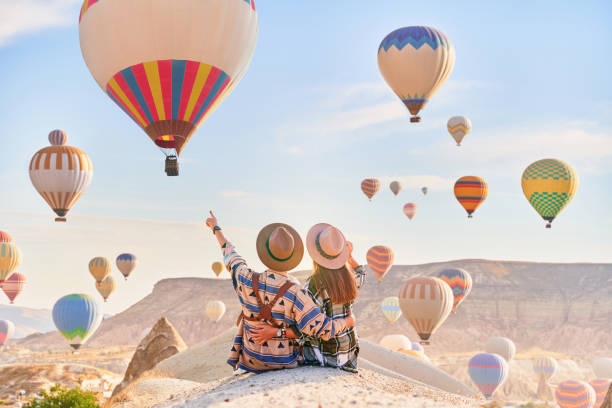 Romantic Happy Traveling Couple