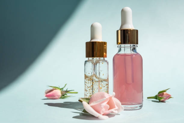 Transparent Glass Cosmetic Bottl