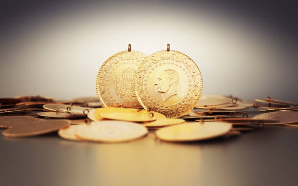 Turkish Jewelry Gold Coin With F