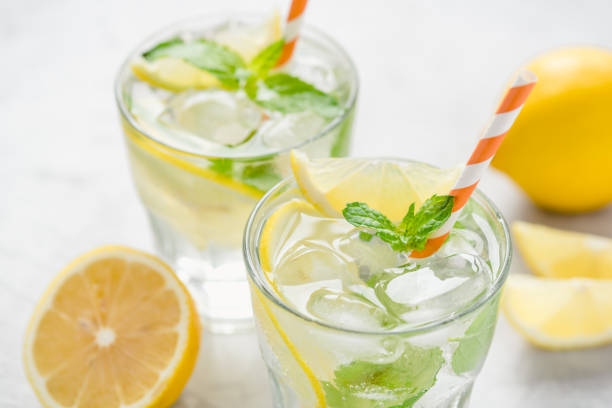 Two Glasses Of Lemonade Adorned
