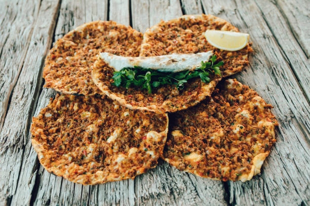 Delicious Turkish Pizza Lahmacun