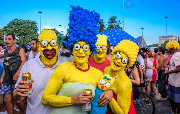 Simpsons Homer Marge Bart Lisa V