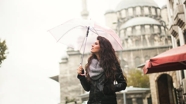 Turkish Girl Exploring The City